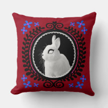 Lapin Blanc Étrange: Rouge, Bleu, Rose & Noir
