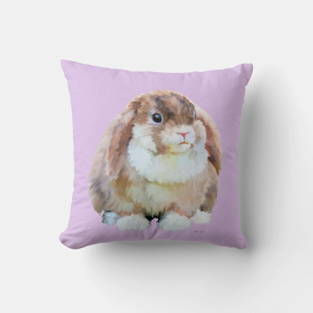 Coussin Lapin coloré (Recto)