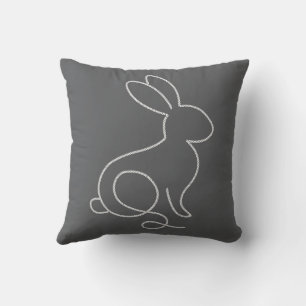 Coussin Lapin de corde minimaliste design moderne