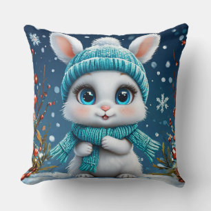 Coussin Lapin de dessin animé mignon