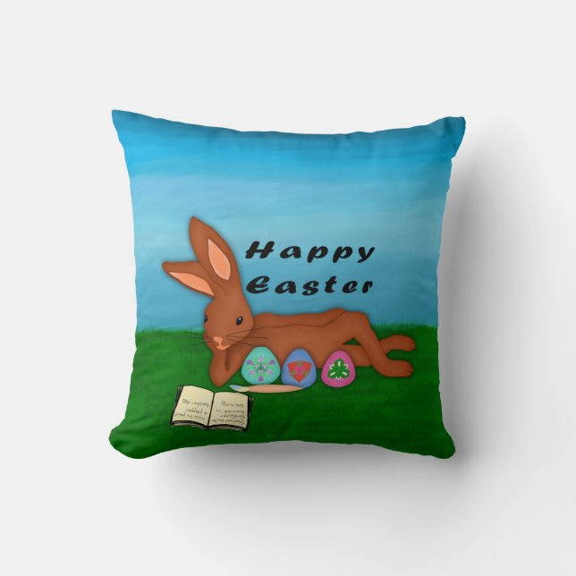 Coussin Lapin de Pâques (Recto)