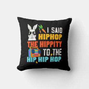 Coussin Lapin de Pâques drôle Hip Hop Hippity Garçons Fill