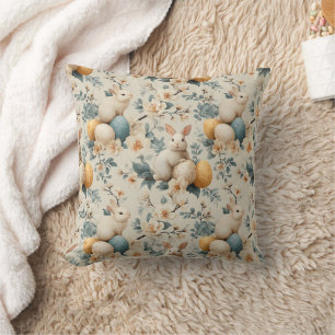 Coussin Lapin de Pâques Floral Vintage (3)