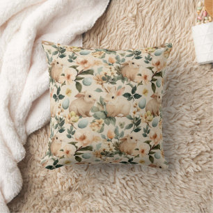 Coussin Lapin de Pâques Floral Vintage (4)