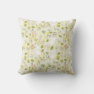 Coussin Lapin et Harmonie Fleur sauvage