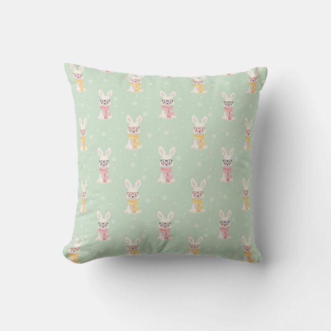 Coussin Lapin hiver intelligent (Recto)