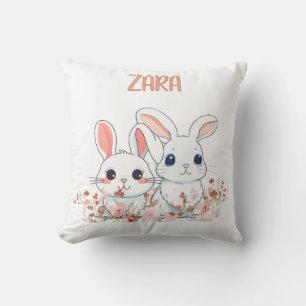 Coussin lapin mignon