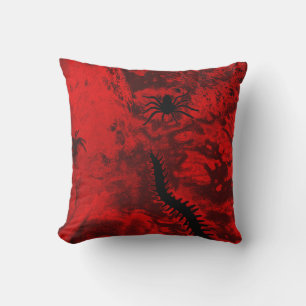 Coussin L'Araignée Et L'Oreiller Centipede-Rouge