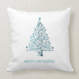 Coussin L'arbre de Noël tient le premier rôle le blanc d