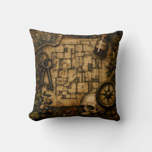 Coussin L'architecte de la mort : le château meurtrier de 