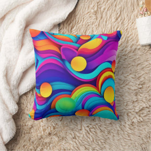 Coussin L'art Abstrait des vagues