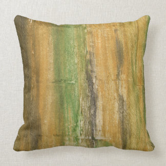 Coussin L'art abstrait vert Brown