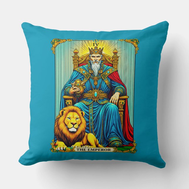 Coussin L'art de la carte Tarot Empereur (Recto)