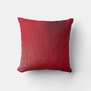 Coussin L'art de la peinture rouge foncé