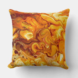 Coussin L'art liquide versent le résumé