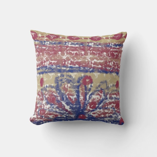 Coussin L'art pastel abstrait (Recto)