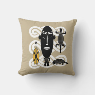 Coussin L'art tribal africain Abstrait