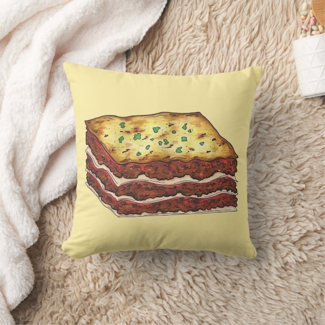 Coussin Lasagna Lasagna Italienne Cuisine américaine (Couverture)