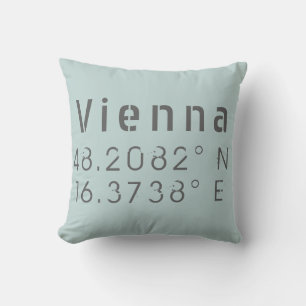 Coussin Latitude Longitude de Vienne