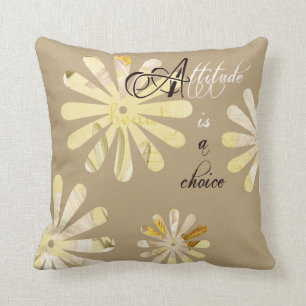 Coussin L'attitude est un choix