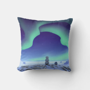 Coussin L'Aurora Borealis : Lumières Dansantes Du Nord