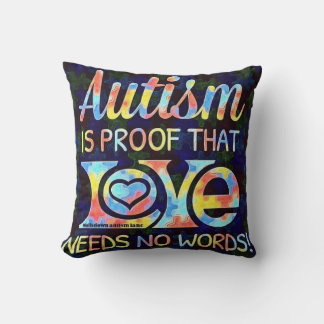 Coussin L'autisme est la preuve que l'amour n'a pas besoin