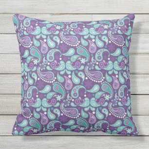 Coussin Lavande, Purple, Aqua Mix, Correspondance Floral P