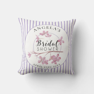 Coussin Lavande Rose Lilas Rayures Enterrement de Vie de J