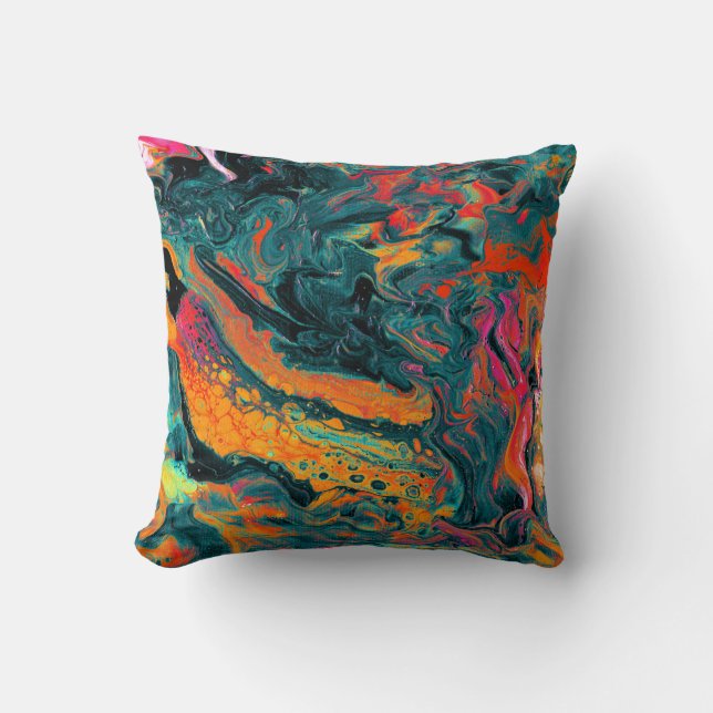 Coussin Lave Abstraite (Recto)