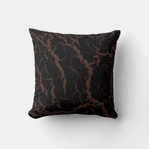 Coussin Lave de l'espace fissuré - Brown