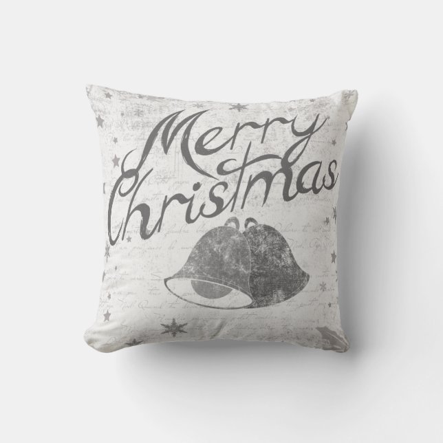 Coussin L'avènement des cloches de Noël décoratives (Recto)