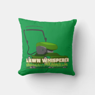 Coussin LAWN WHISPERER drôle de jardinage cadeau