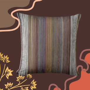 Coussin Layons multicolores Brown, Rouille, Gris, Plum