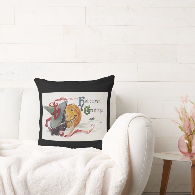 Coussin Le baiser de la sorcière : Jack-o'-lantern à Hallo (Canapé)