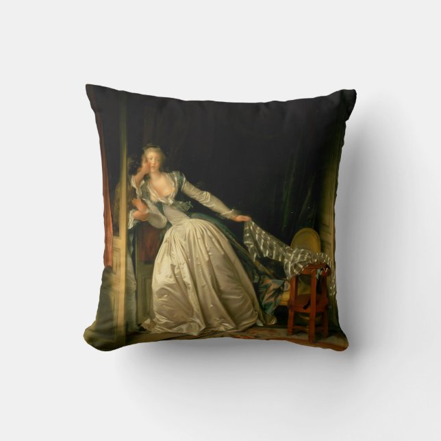 Coussin Le Baiser volé Fragonard (Recto)