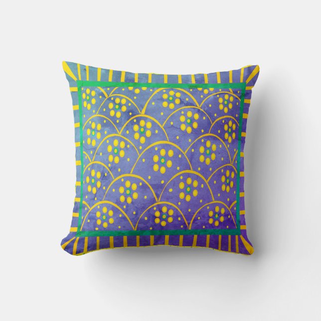 Coussin Le Baja s'épanouit dans l'oreiller Vintage (Recto)