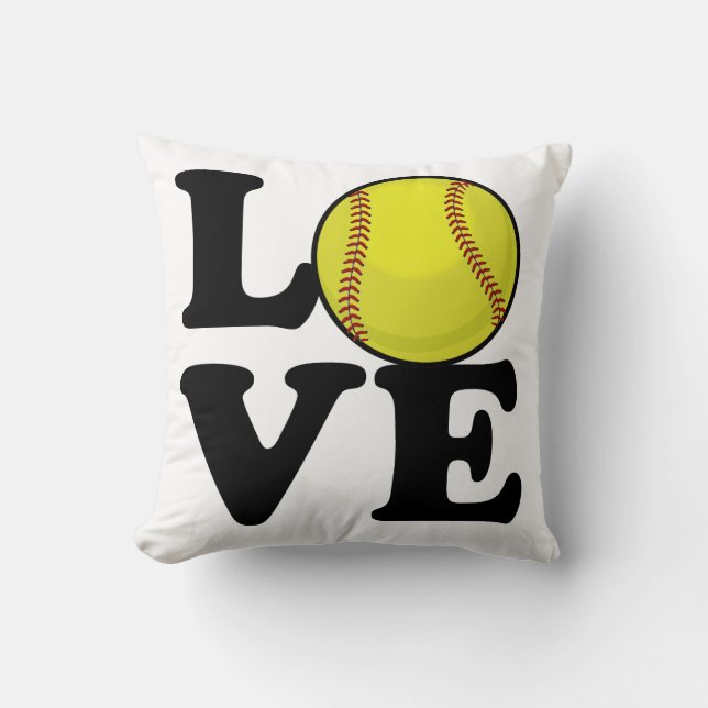 Coussin Le base-ball d'amour (Recto)
