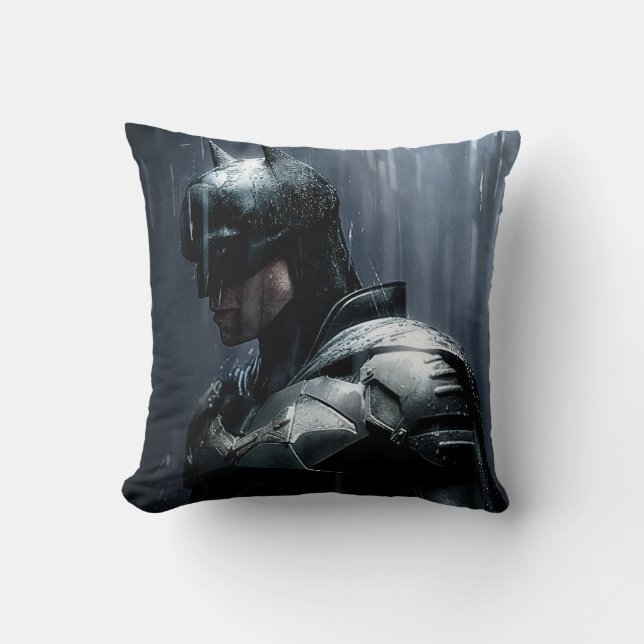 Coussin Le Batman sous la pluie (Recto)