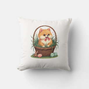 Coussin Le bazar de Pâques de Gomi Chien de Pâques vintage