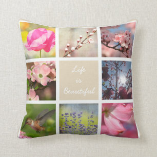 Coussin Le blanc créent votre propre beige de crème de