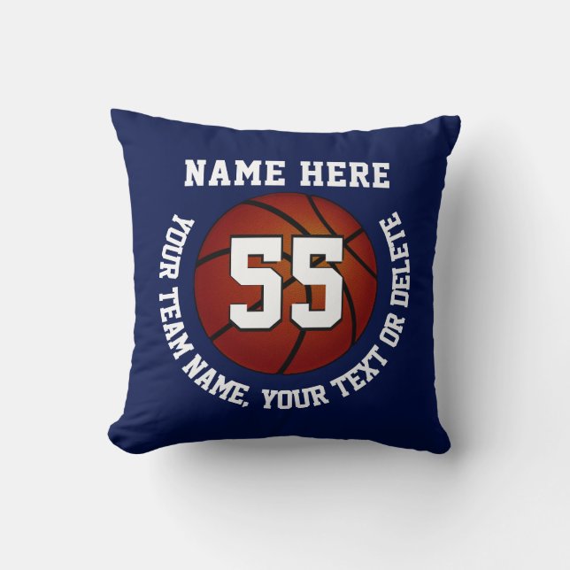 Coussin Le bleu marine et le blanc ont personnalisé le (Recto)