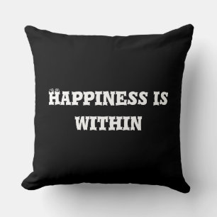 Coussin Le bonheur est au coeur