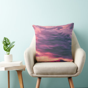 Coussin Le cadeau d'un Rose du soir