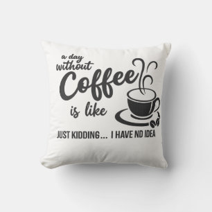 Coussin Le café est mon langage de l'amour – Citation pour