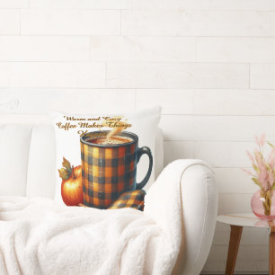 Coussin Le café fait avancer les choses