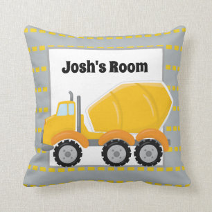 Coussin Le camion de ciment d'amusement ajoutent le