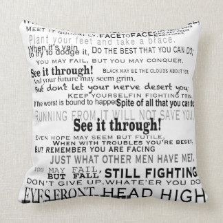 Coussin Le carreau avec le voient par le poème