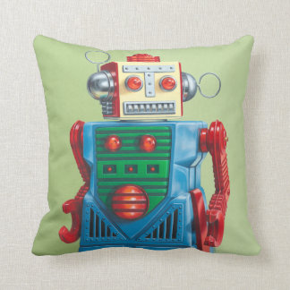 Coussin Le carreau de robot "d'optimiste éternel"