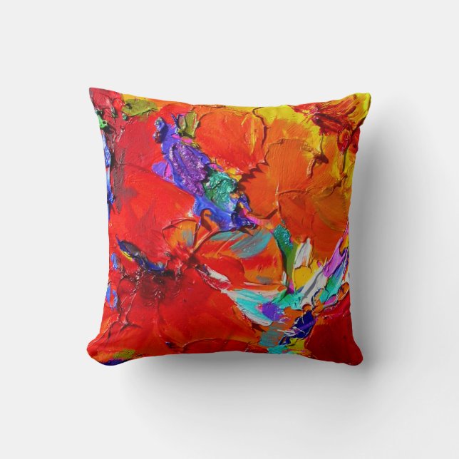 Coussin Le carreau floral de "Charlit" par Susi Franco (Recto)
