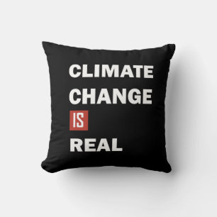 Coussin Le changement climatique est une réelle conscience